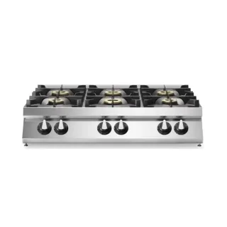 Modular سطح عمل مضغوط بنطاق غاز – 6 شعلات – علوي – R70/120PCG/T